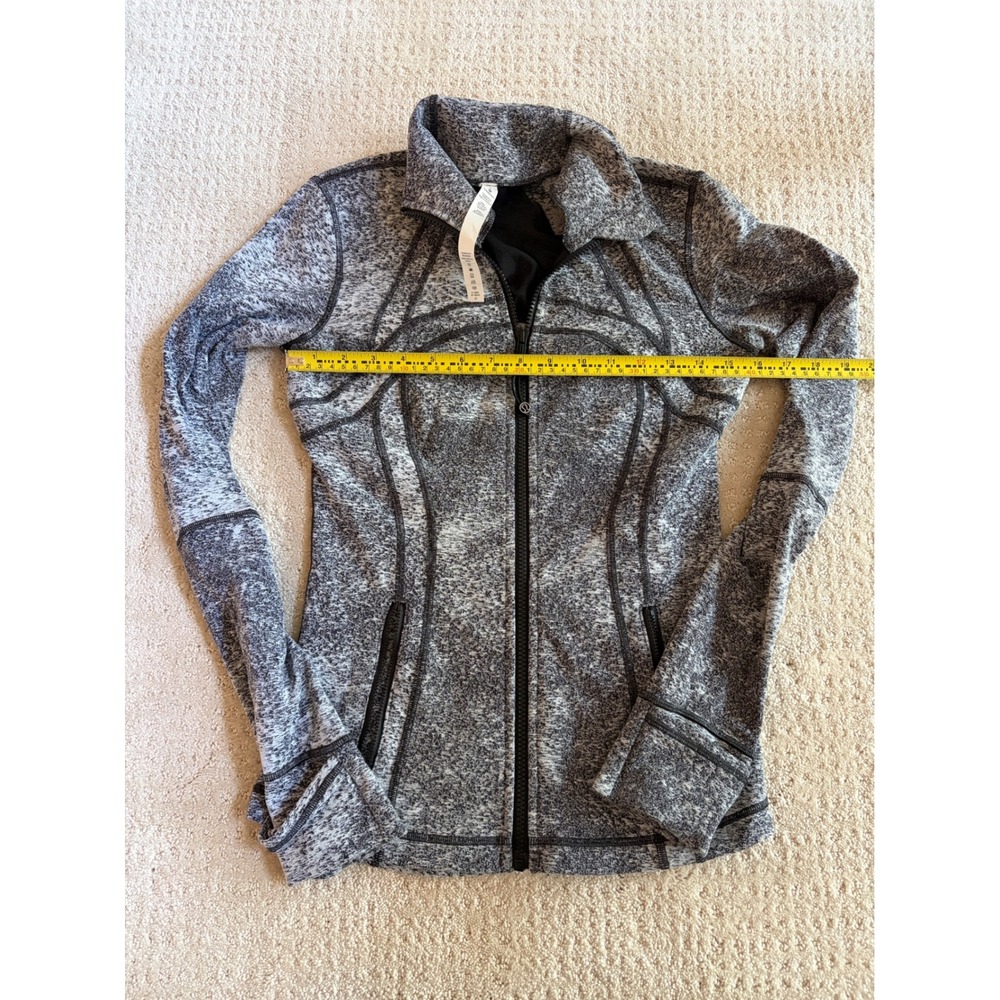 Lululemon Define Jacket 6 Gray Space Dye Sporty‎ Full Zip Fitted Gorpcore Yoga